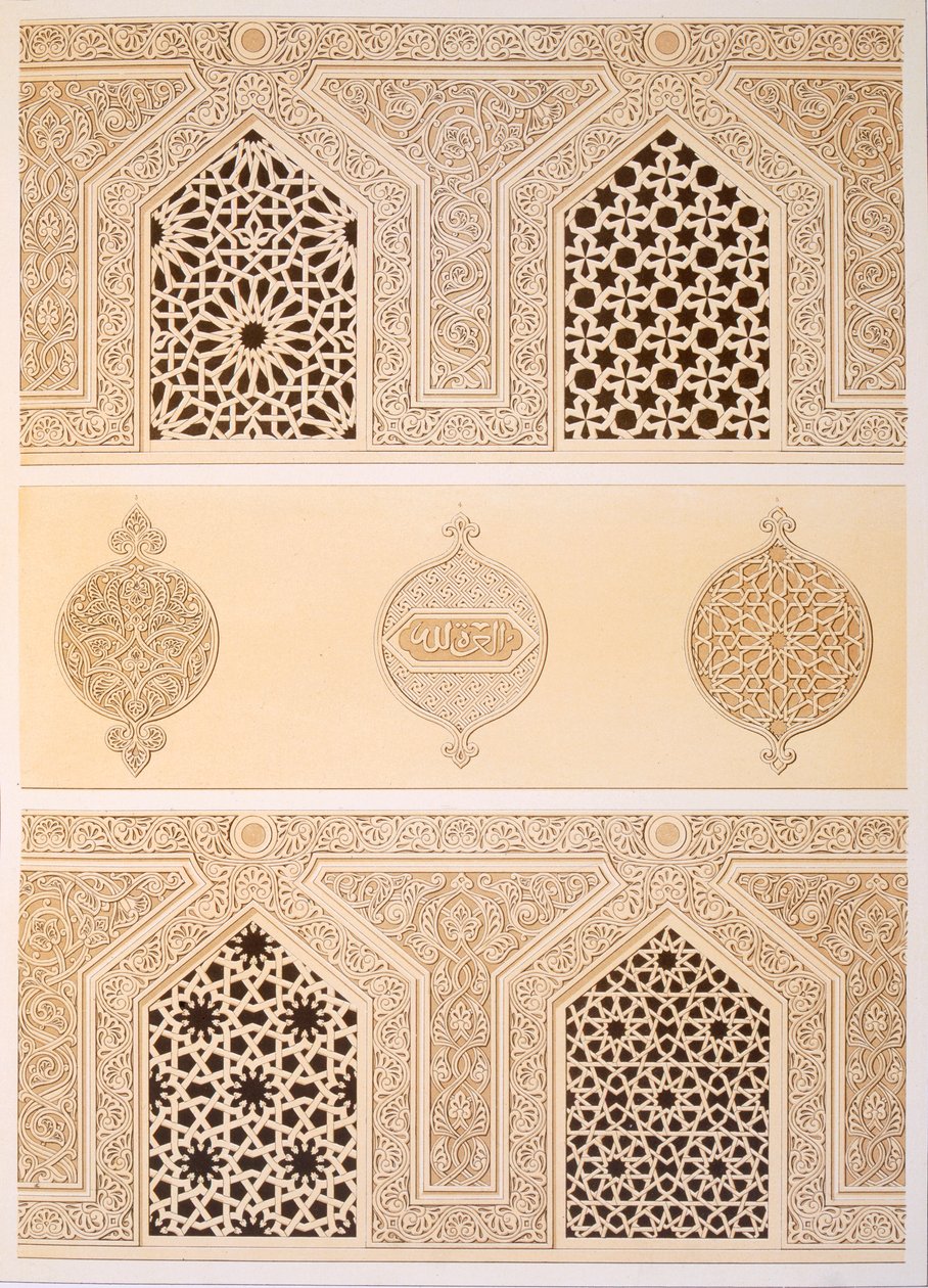 Moschea funeraria di Sultan Hassan, Il Cairo, XIX secolo da Emile Prisse d