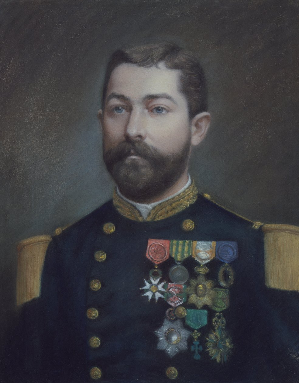 Ritratto di Emile Comandante Duboc, eroe della conquista del Tonchino da Emile Richard Haumont