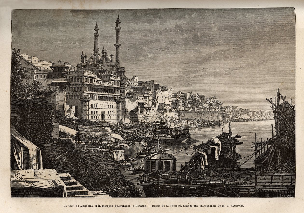 Il ghat di Madhoray (gradini che coprono le rive di un fiume che permettono di scendere a contatto con l
