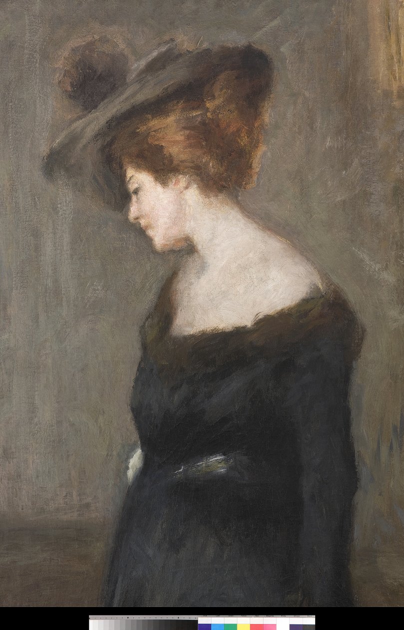 Ritratto di una signora, 1903 (dettaglio) da Emilio Gola