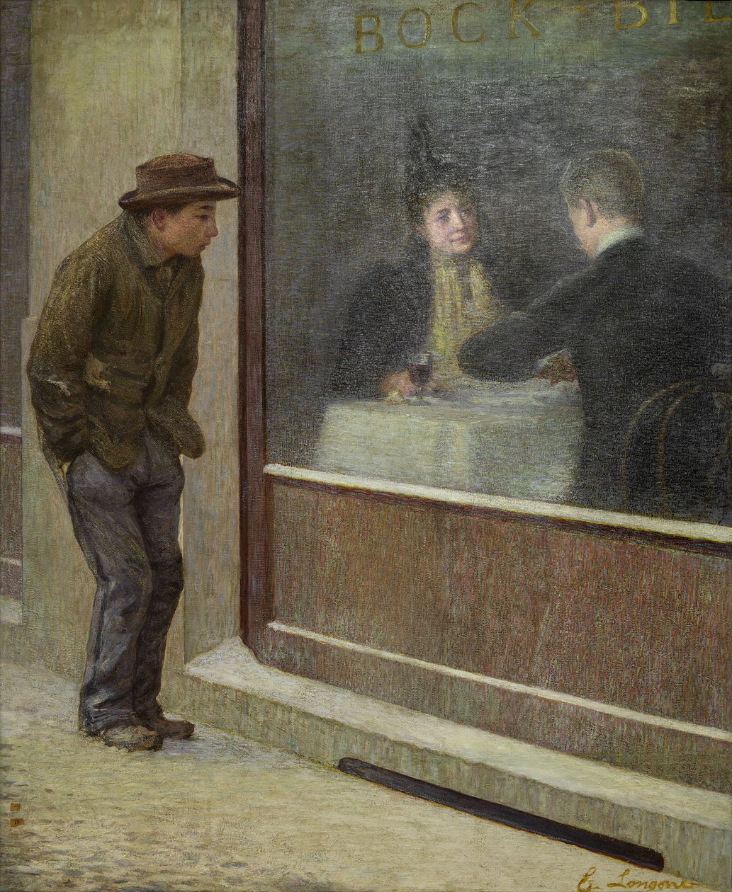 Riflessioni di un uomo affamato o contrasti sociali, 1894 da Emilio Longoni