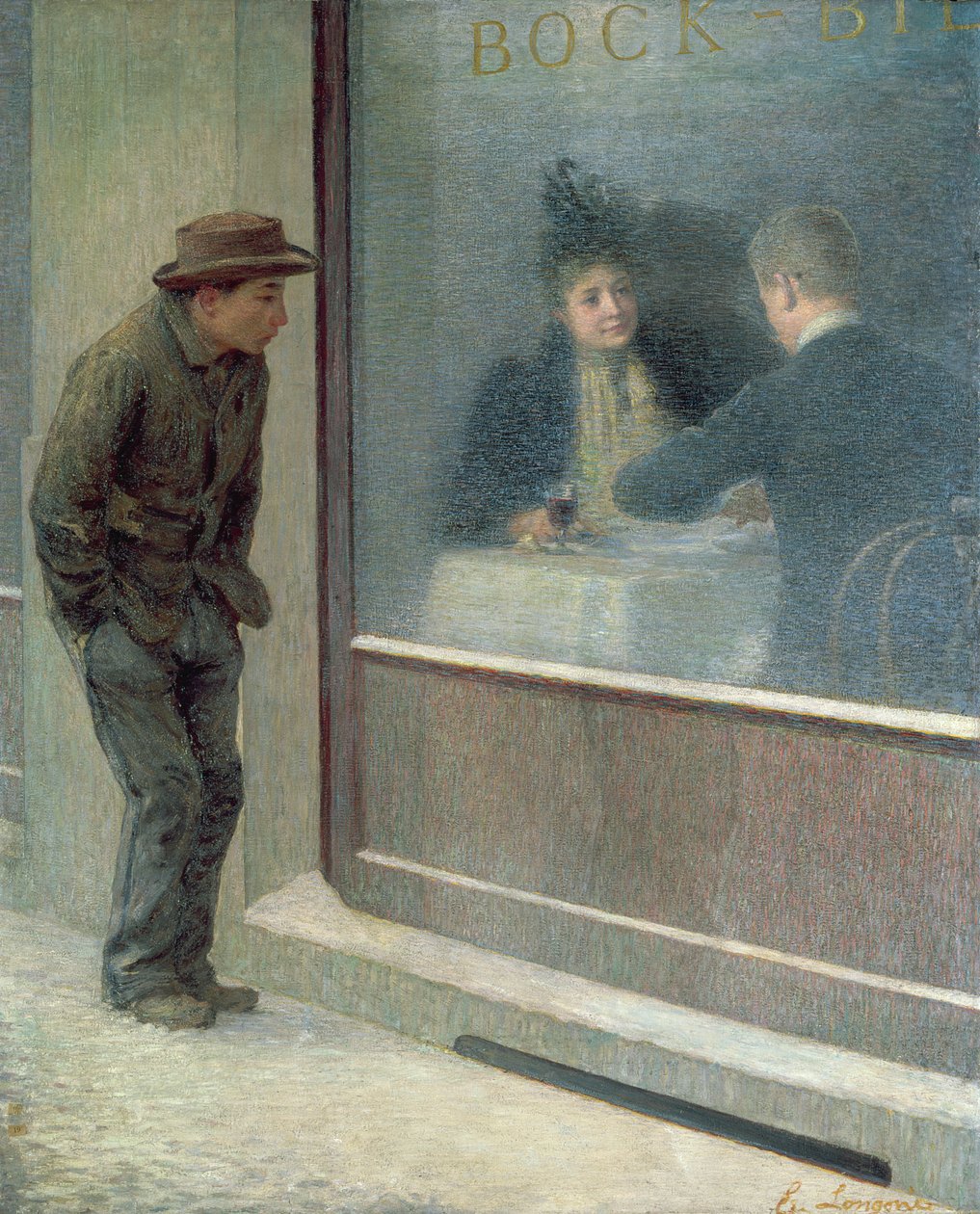 Riflessioni di un uomo affamato o Contrasti sociali, 1894 da Emilio Longoni