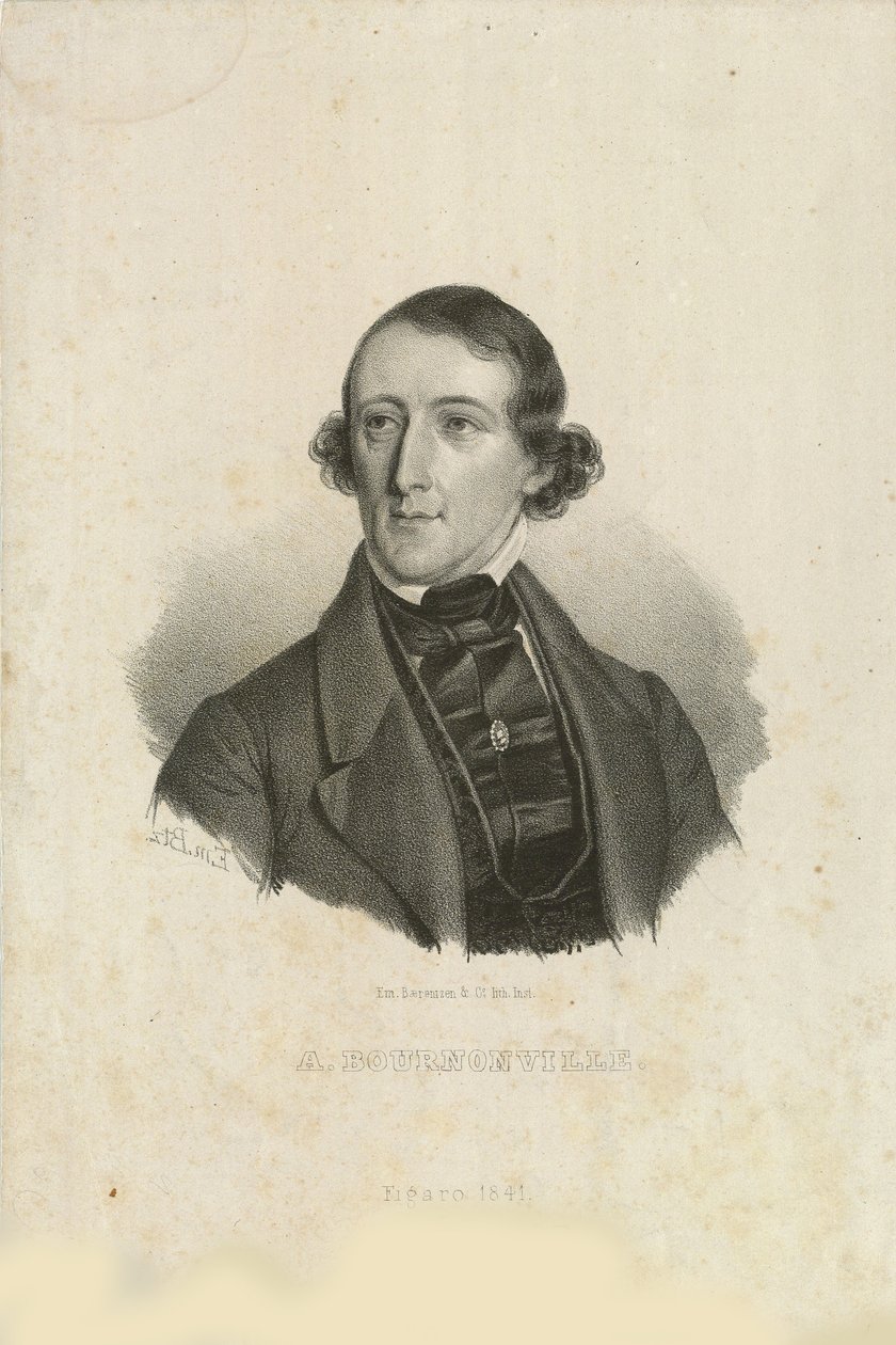 Ritratto di August Bournonville 1805-1879, 1842 da Emilius Ditlev Baerentzen