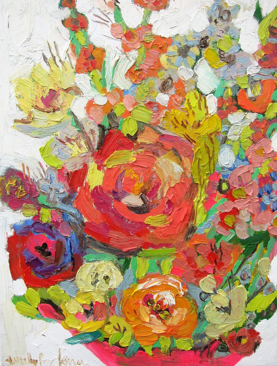 Brightguy, 2017 (olio su tela) da Emily Fox King