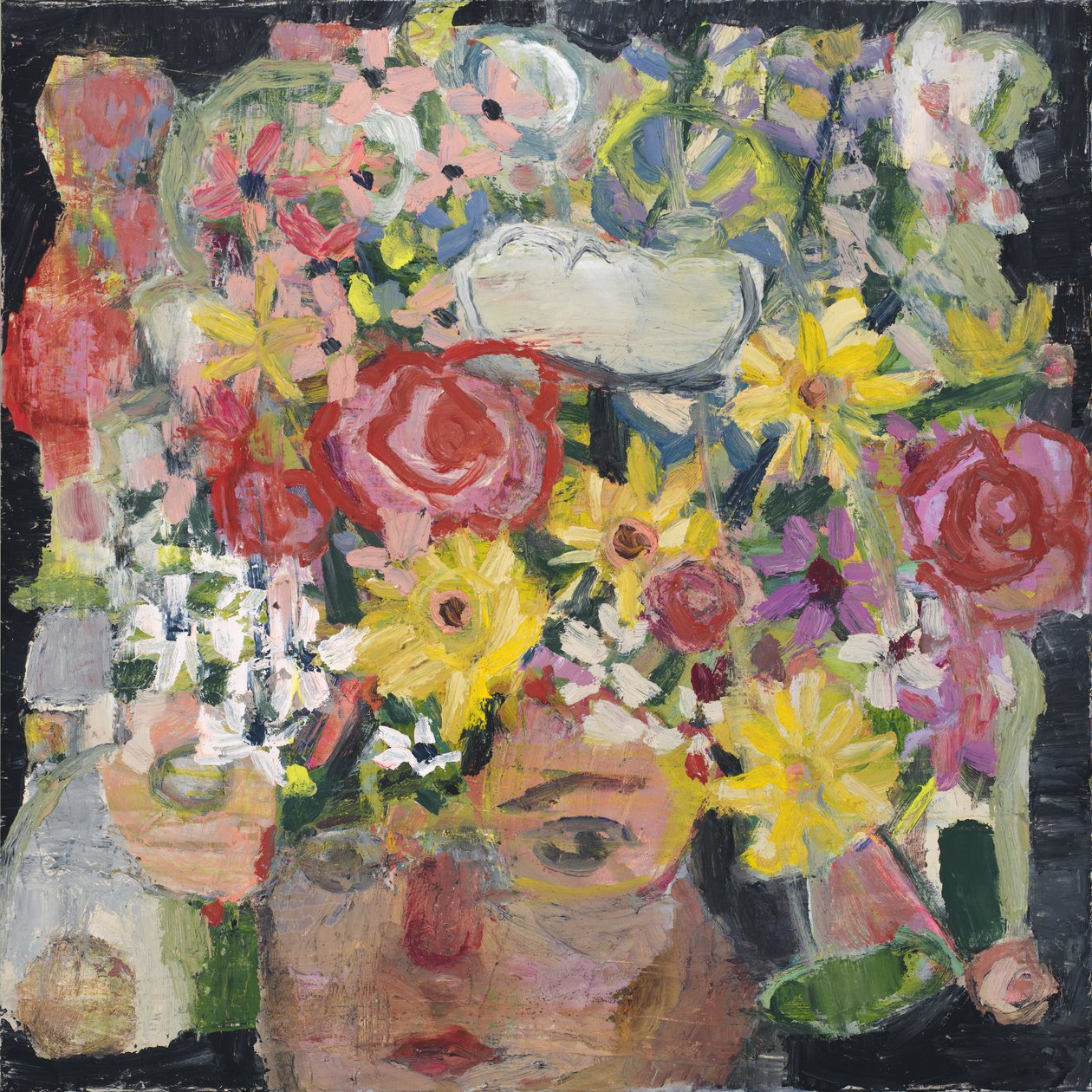 wake up show up, 2024 (olio su tela) da Emily Fox King
