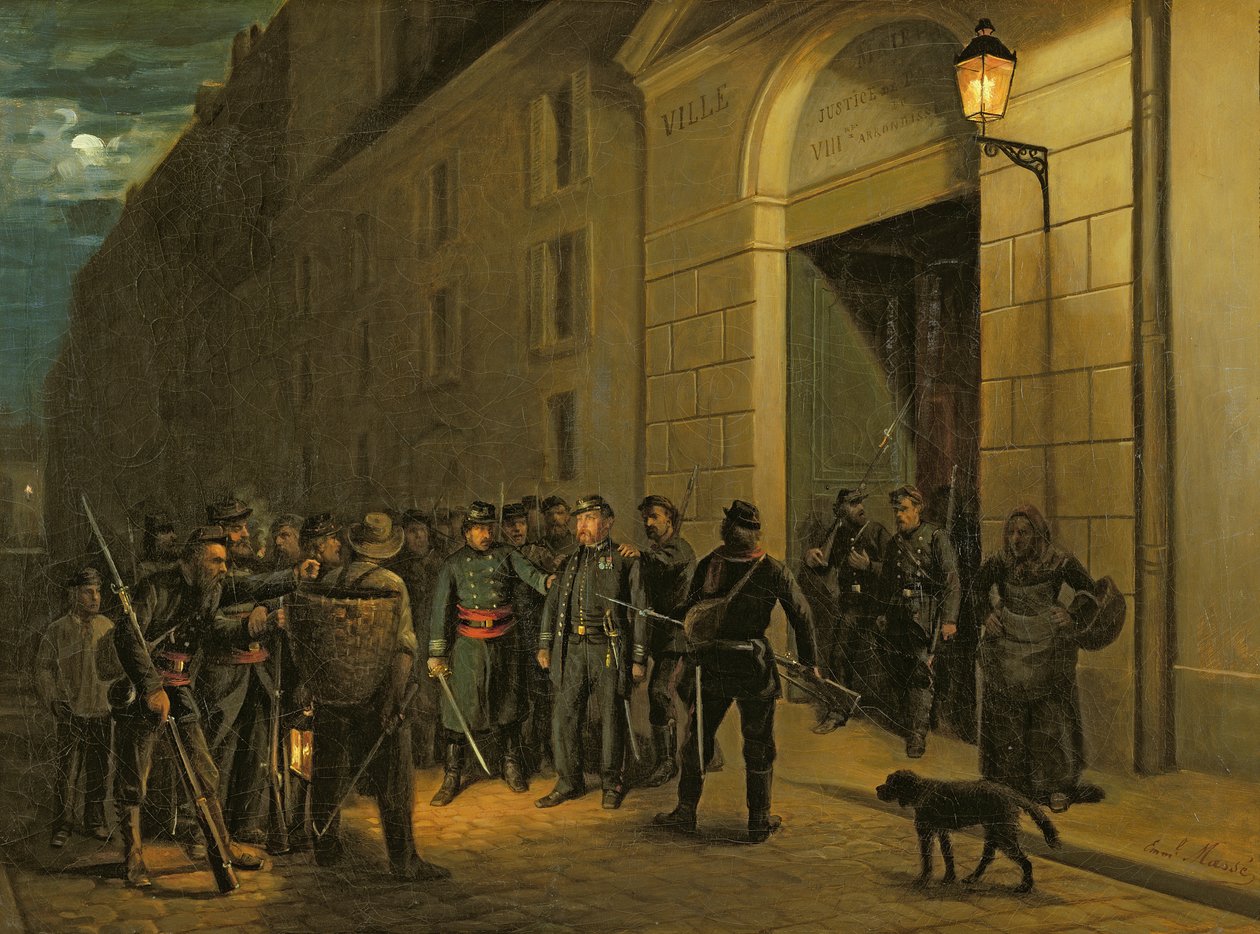 Arresto dei generali Lecomte e Clement Thomas durante la Comune di Parigi da Emmanuel Masse