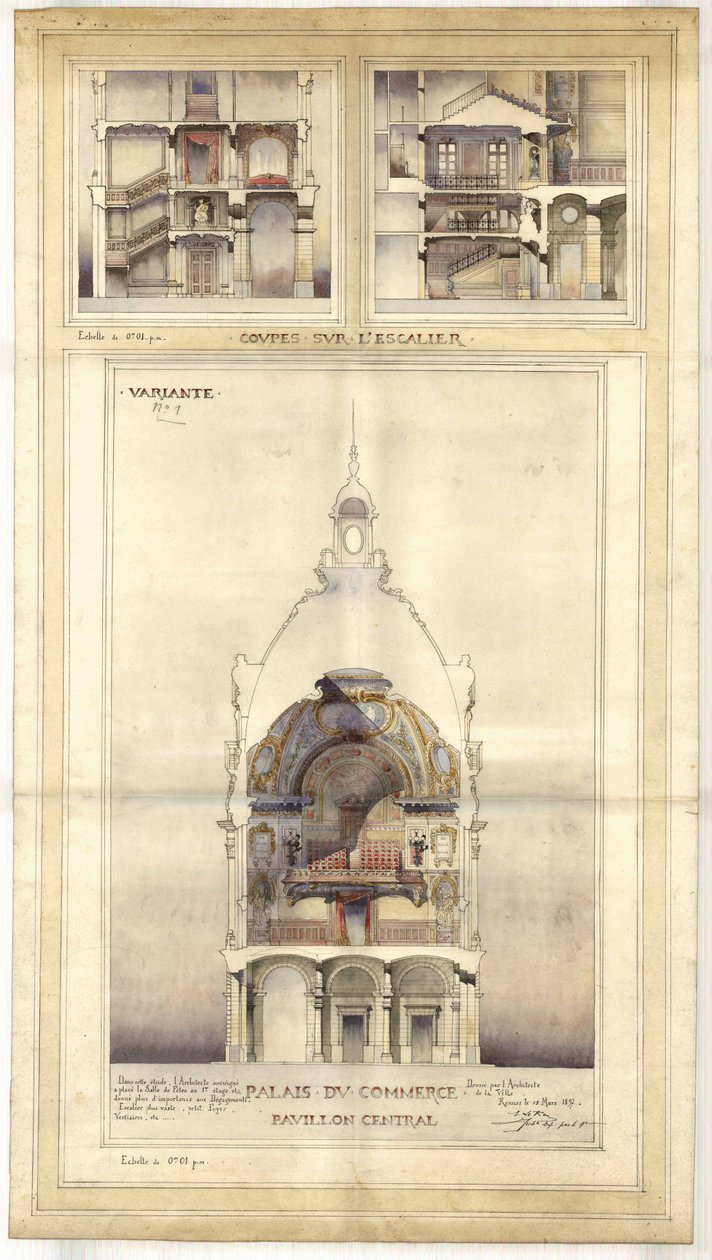 Palais du Commerce de Rennes: padiglione centrale da Emmanuel le Ray