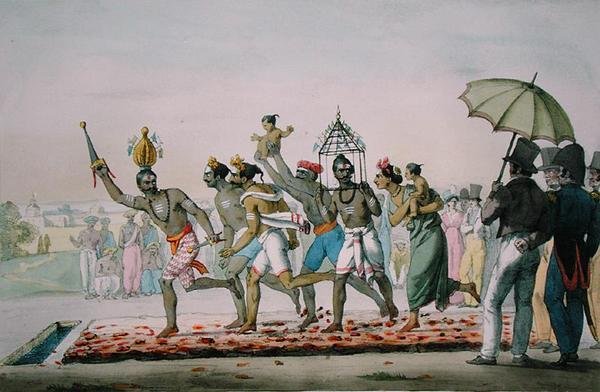 Festival del camminare sul fuoco, India, da 