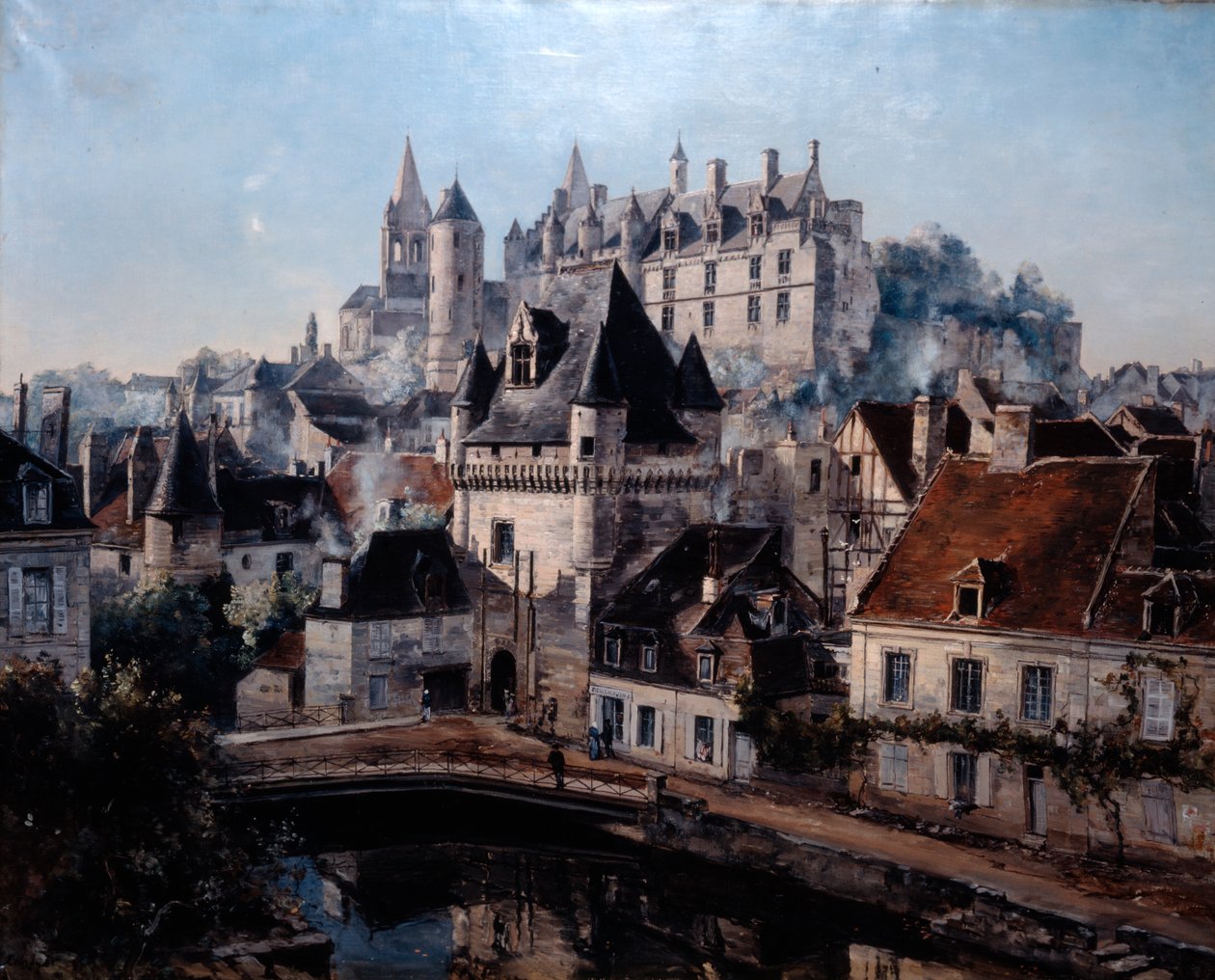 Il Porto di Cordelieres e il Castello di Loches, 1891 da Emmanuel Lansyer