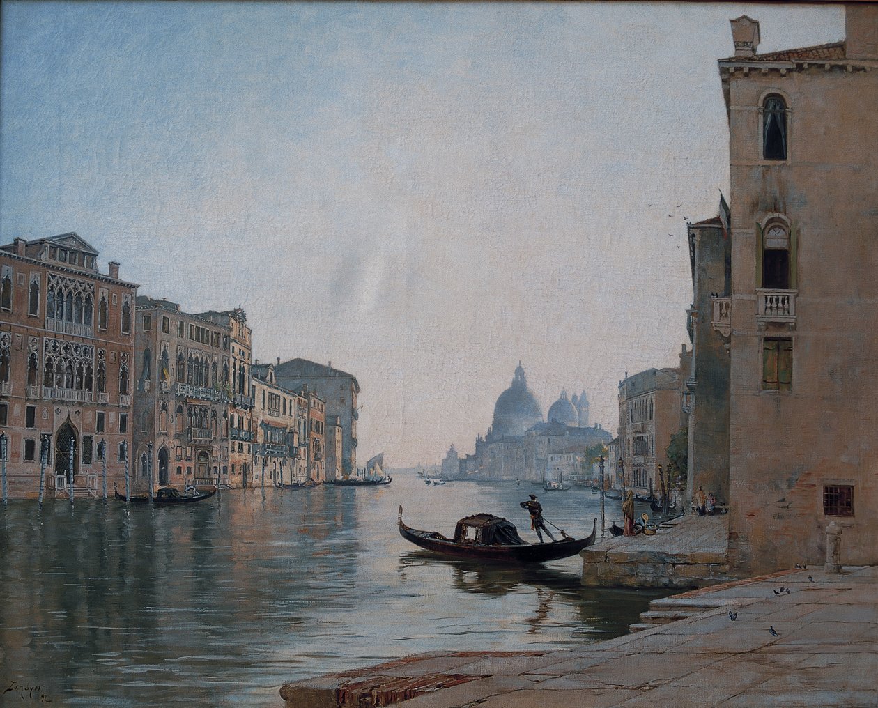 Venezia, il Canal Grande, settembre 1892 da Emmanuel Lansyer