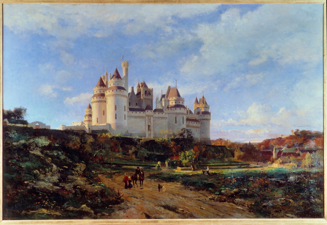 Vista del castello di Pierrefonds nell