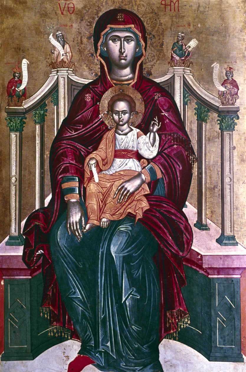 Icona della Vergine con Bambino, 1664 da Emmanuel Tzanes