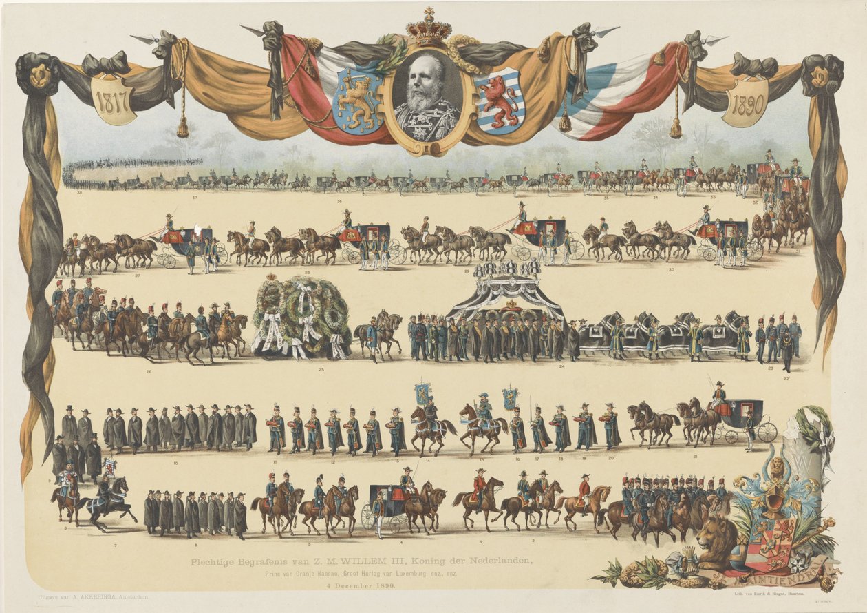 Funerale solenne di S.M. Guglielmo III, Re dei Paesi Bassi da Emrik and Binger