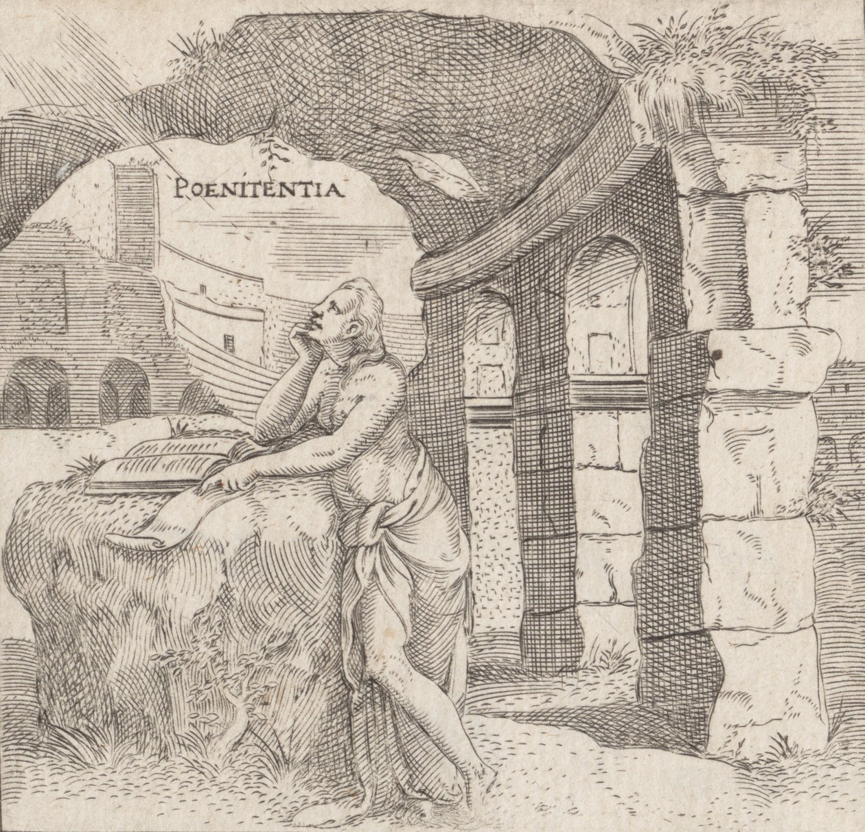 Penitenza Poenitentia, ca. 1545-50 da Enea Vico