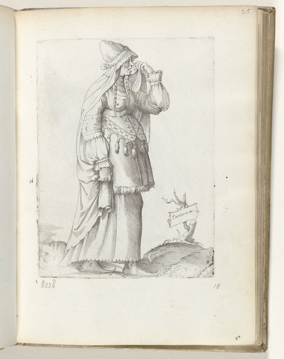 Donna tartara, ca. 1550 da Enea Vico