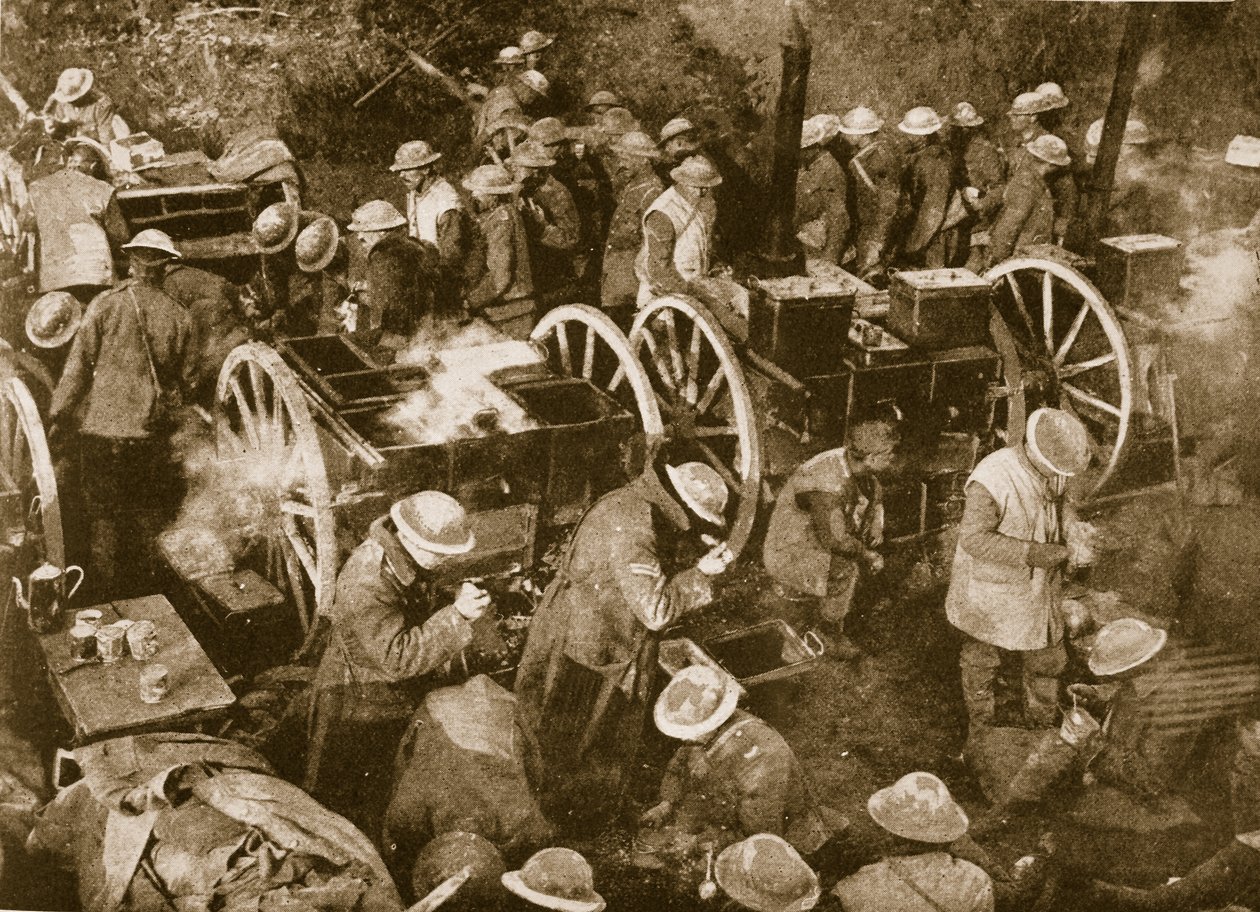 Ora di punta nelle cucine da campo portatili sull