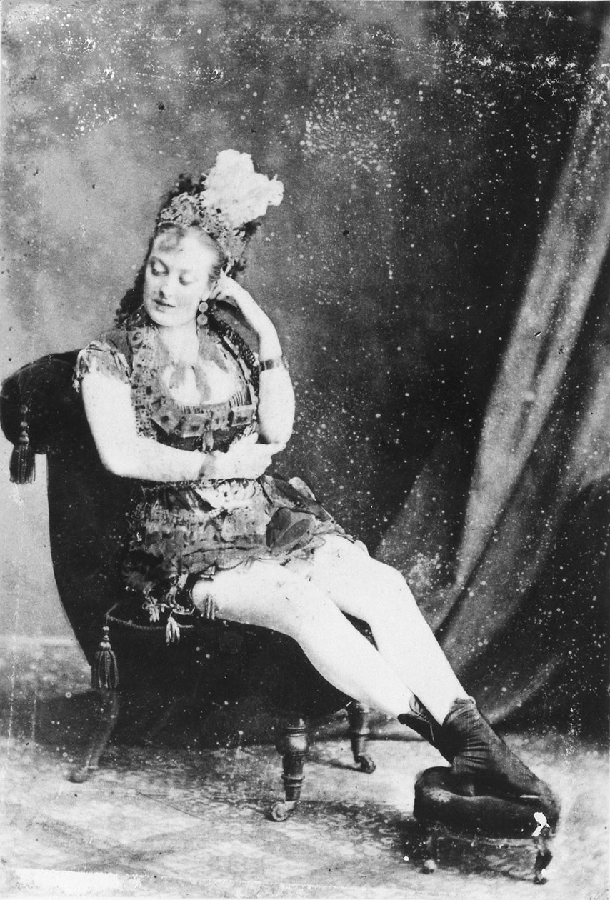 Carte de Visite di Miss Lardy Wilson, c.1870s da English Photographer