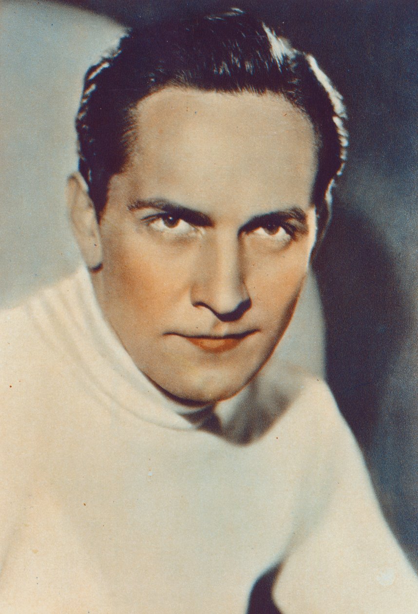 Frederic March, carta da sigarette da English Photographer