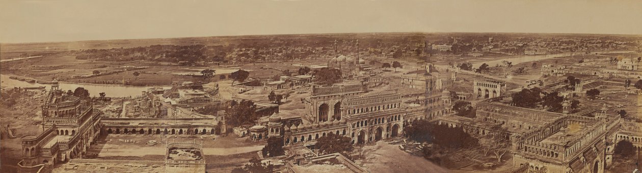 Paesaggio urbano indiano, da una collezione di ventinove fotografie associate alla Rivolta Indiana, c.1858 da English Photographer