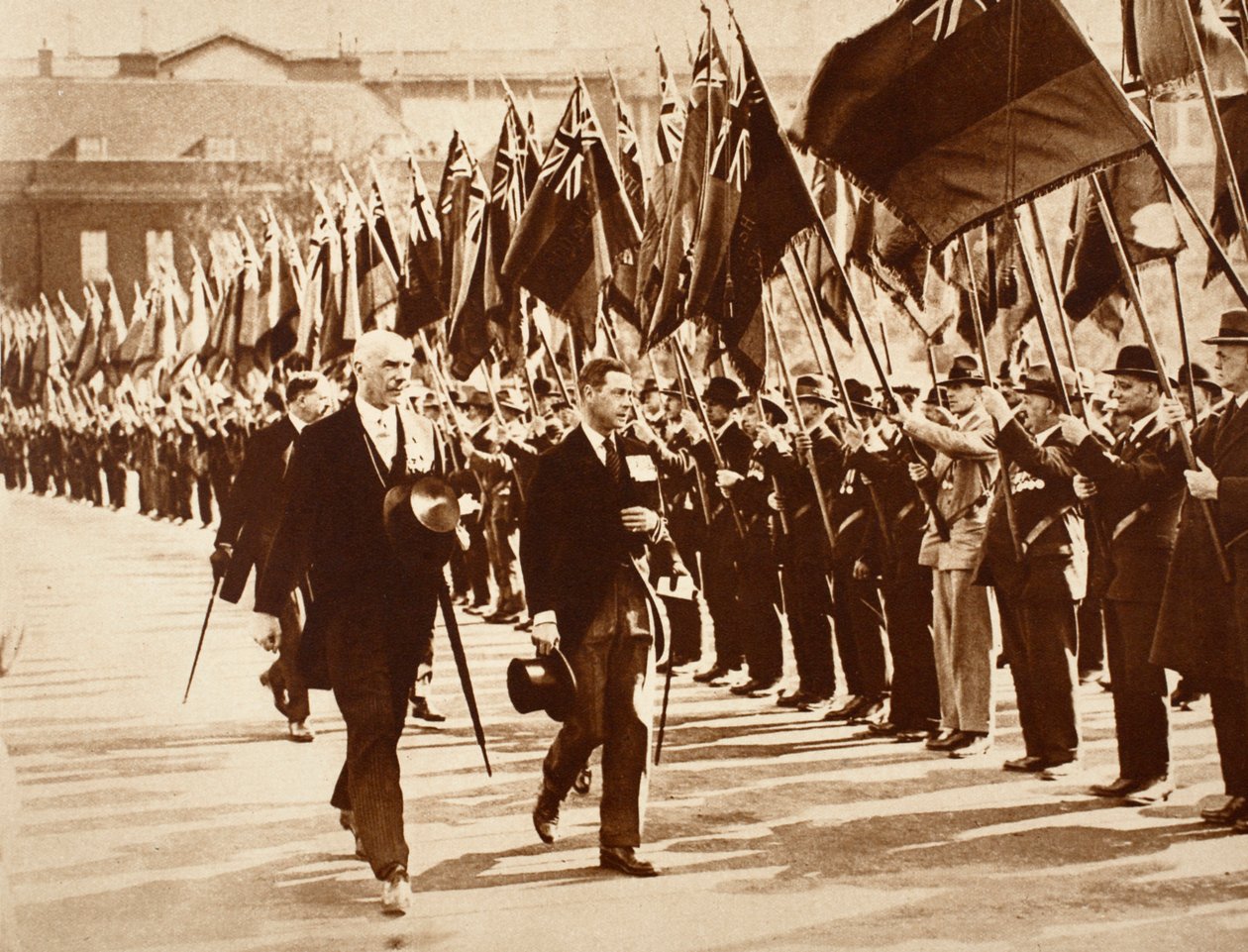 Re Edoardo con la Legione Britannica, 1914-1918 da English Photographer