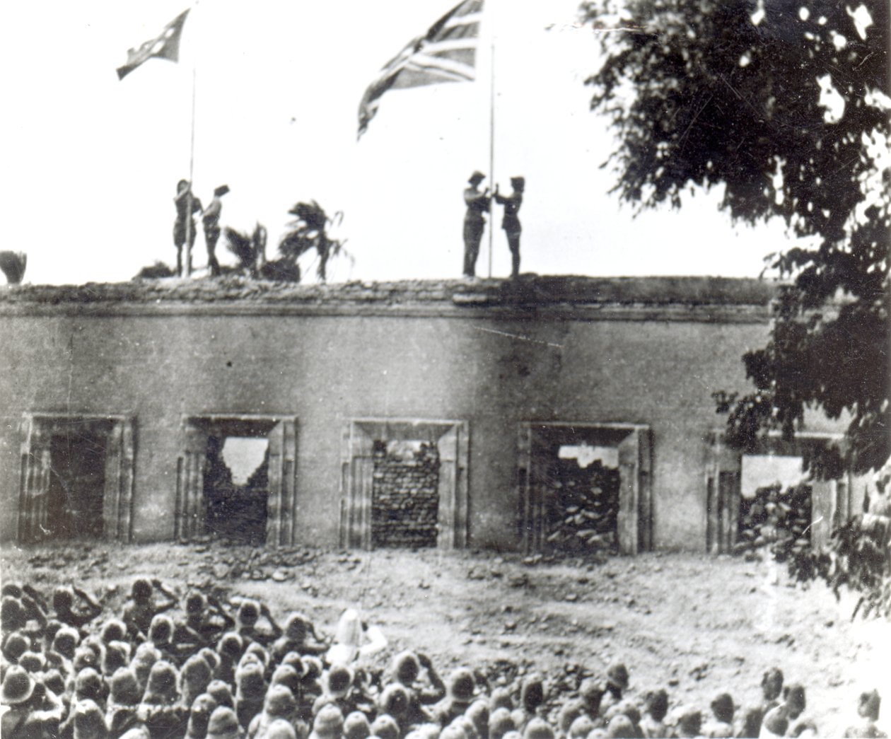 Servizio commemorativo per il generale Charles George Gordon, Khartoum, 4 settembre 1898 da English Photographer