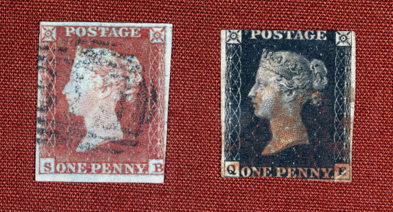 Penny Black e Penny Red, 1850 da English Photographer