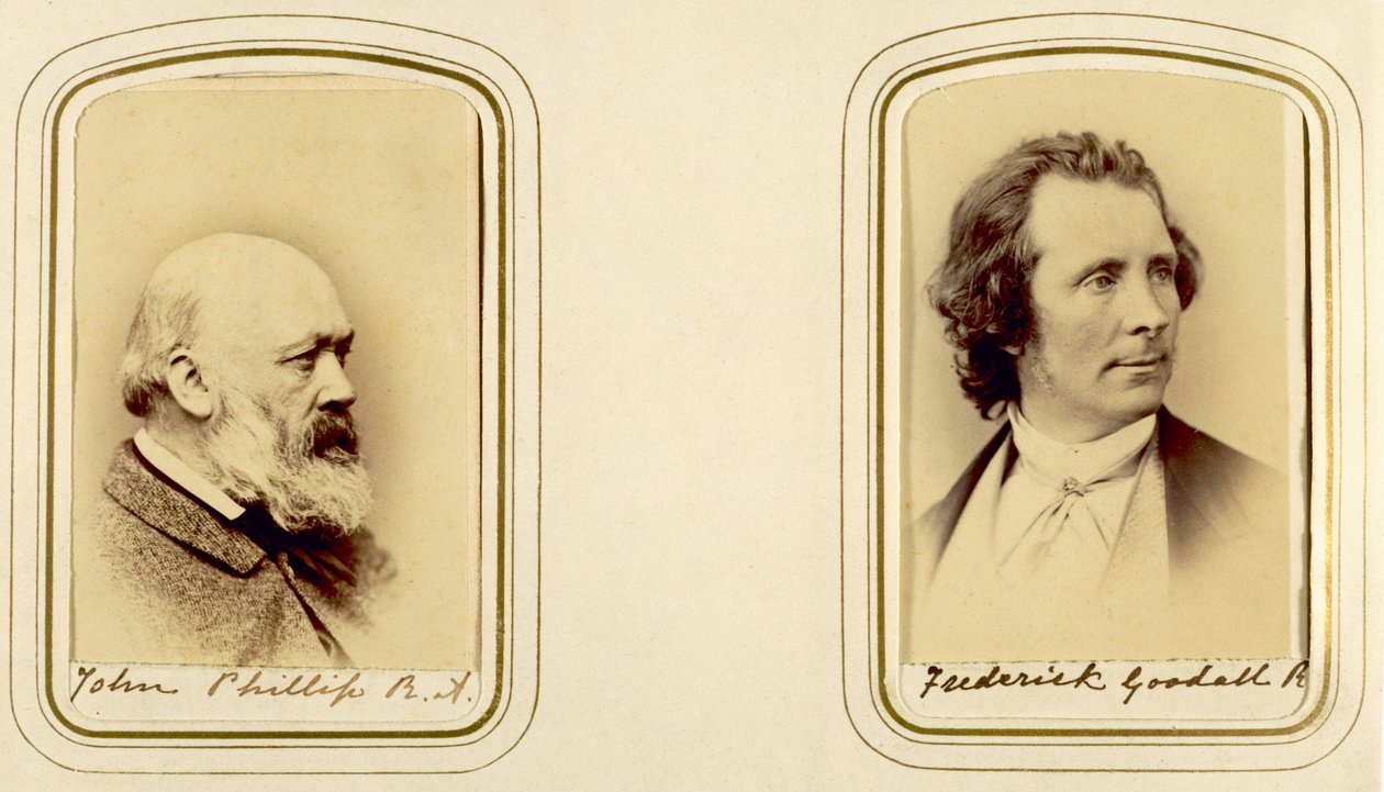 Ritratti di John Phillip e Frederick Goodall (foto seppia) da English Photographer
