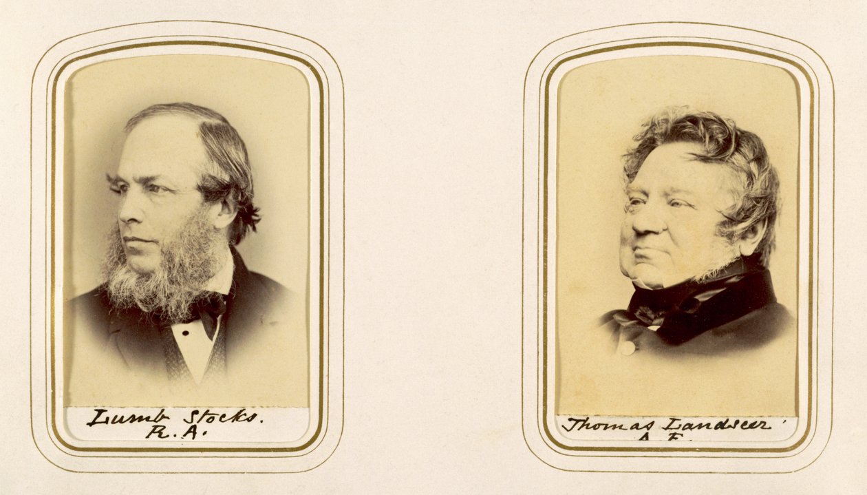 Ritratti di Lumb Stocks e Thomas Landseer da English Photographer