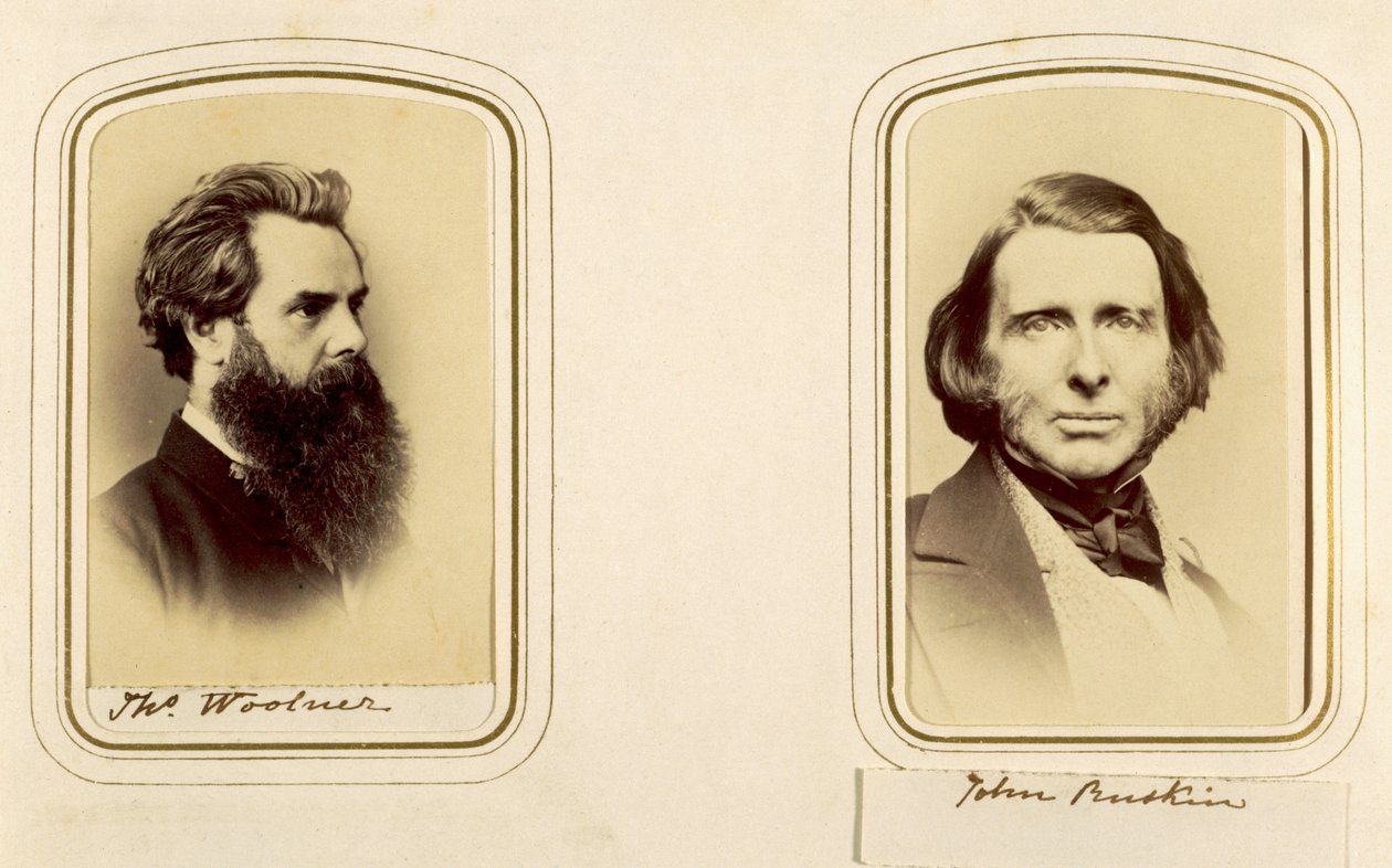 Ritratti di Thomas Woolner e John Ruskin da English Photographer