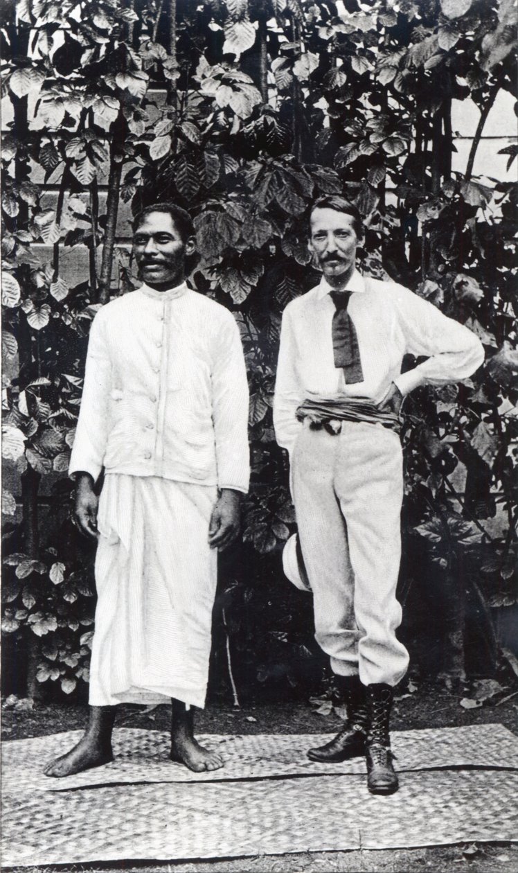 Robert Louis Stevenson e il suo amico Tuimale Aliifono da English Photographer