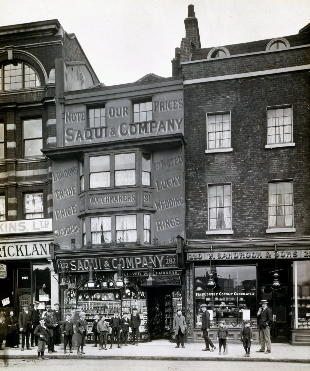 Saqui e Company, 282 Bishopsgate, Londra da English Photographer
