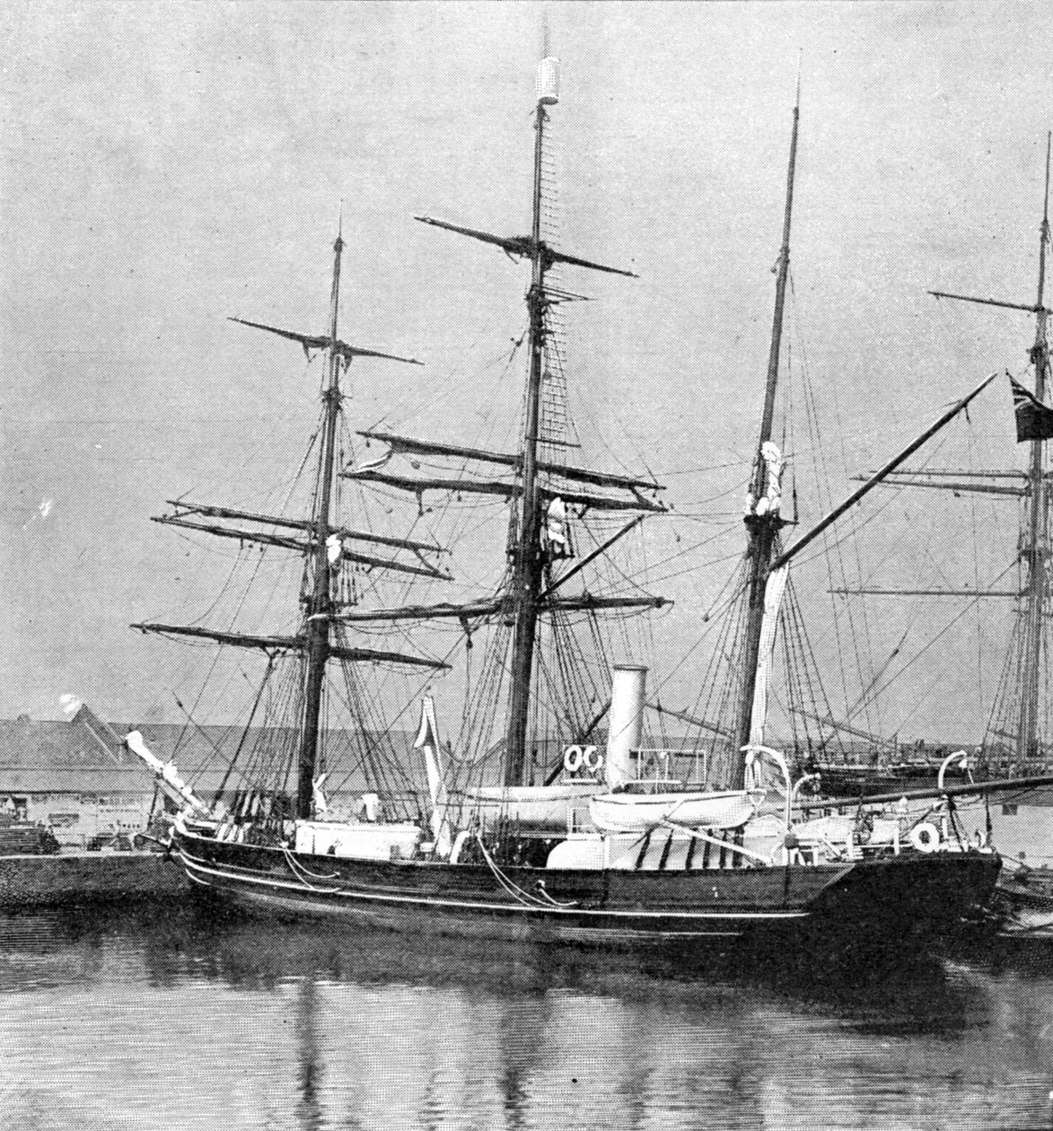 La nave di soccorso della Spedizione Nazionale Antartica, illustrazione da The Graphic, 19 luglio 1902 da English Photographer