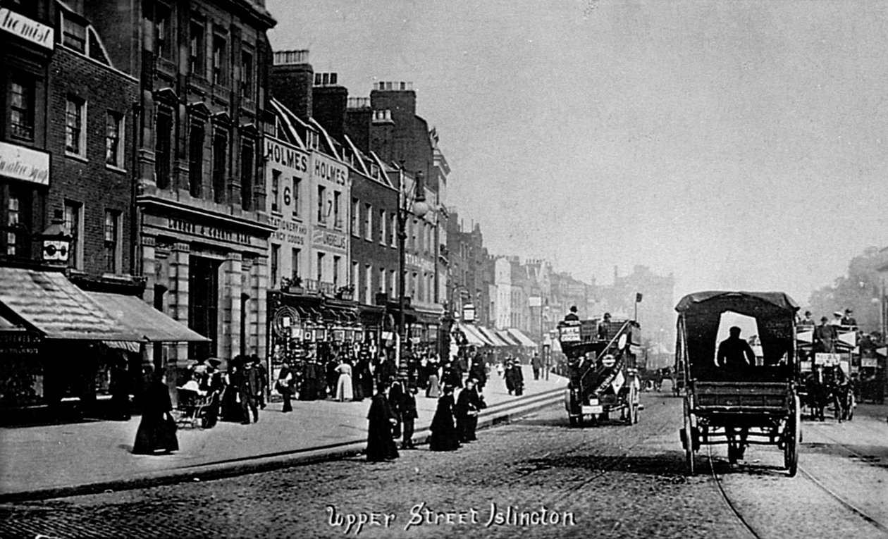 Upper Street, Islington, c.1906 da English Photographer