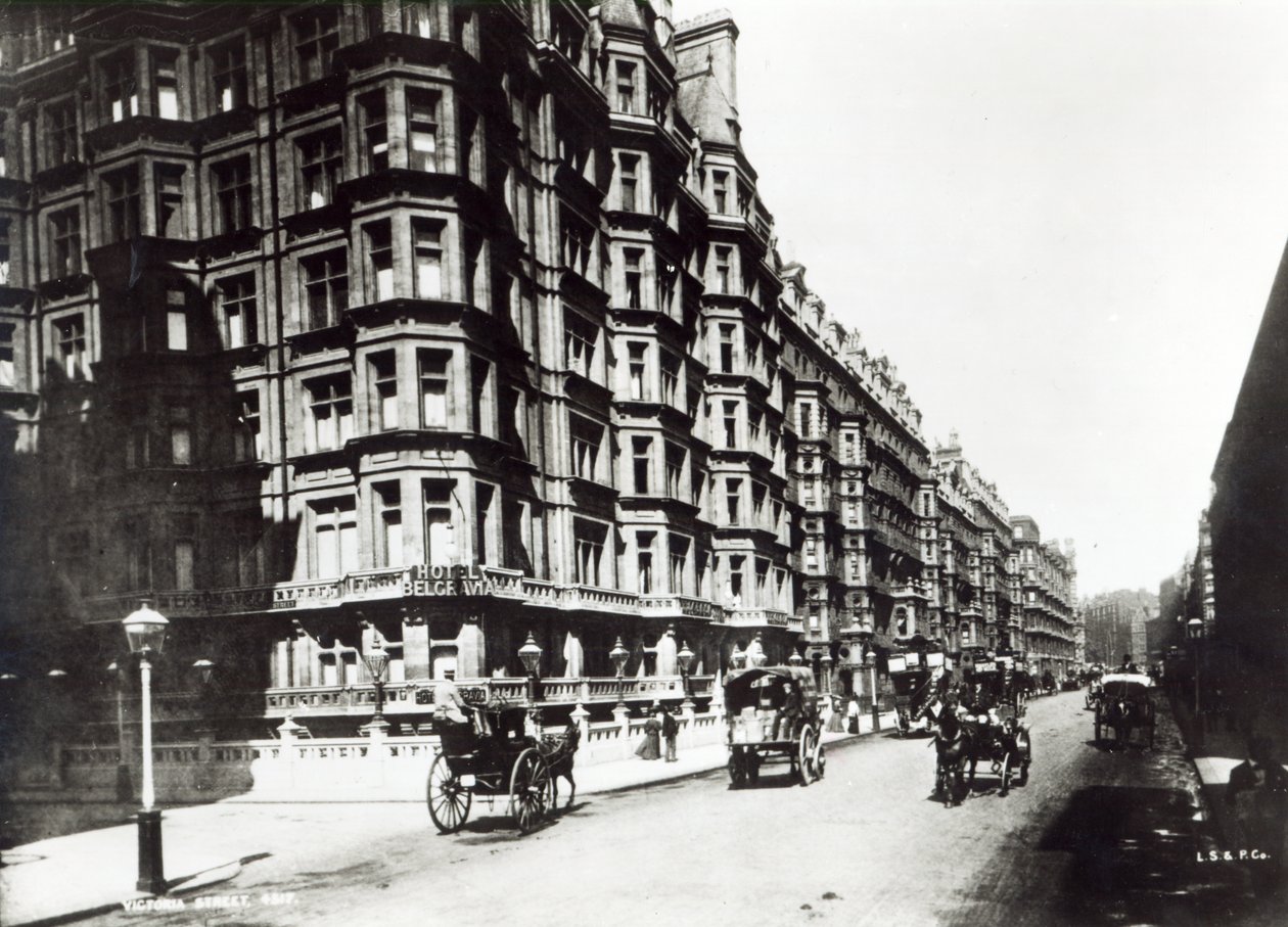 Victoria Street, Londra c.1900 da English Photographer