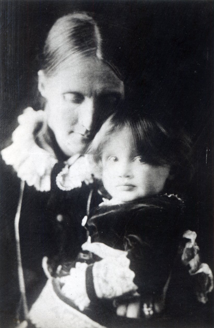 Virginia Woolf, con sua madre Julia, 1884 da English Photographer