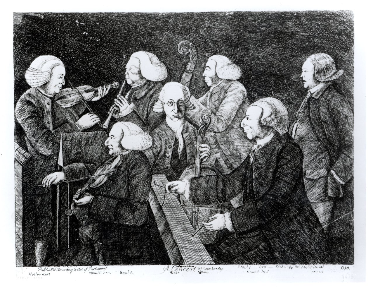 Un concerto a Cambridge, 1770 da English School