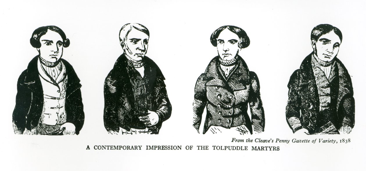 Impressione contemporanea dei martiri di Tolpuddle, da 