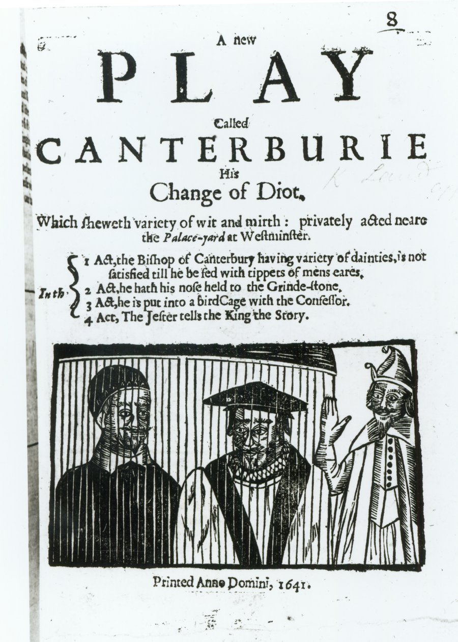 Una nuova commedia chiamata Canterburie, 1641 da English School