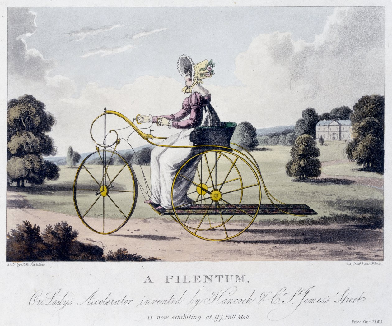 Un pilentum o acceleratore per signore inventato da Hancock & Co, St. James