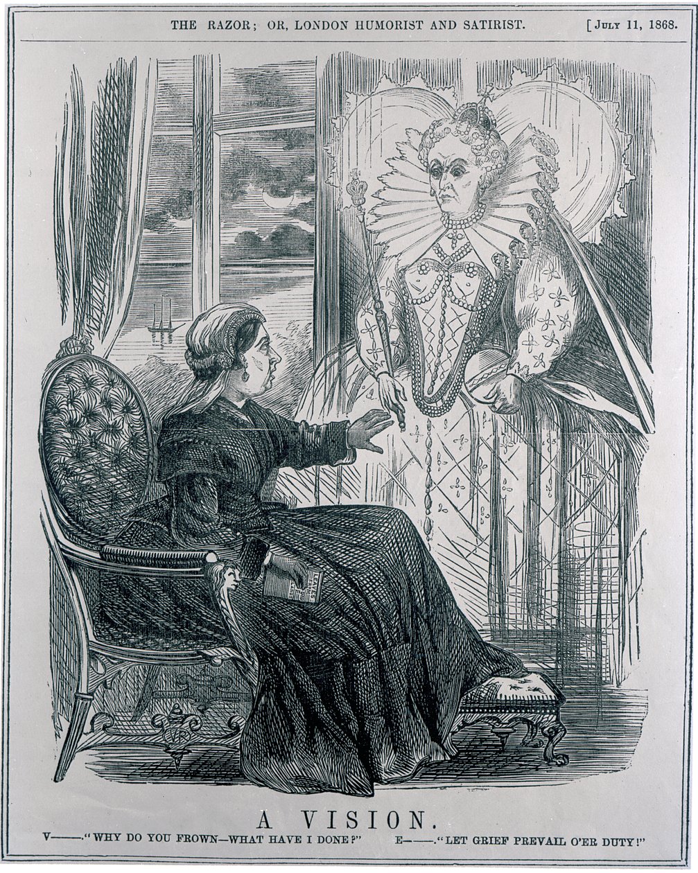 Una visione, 1868 da English School