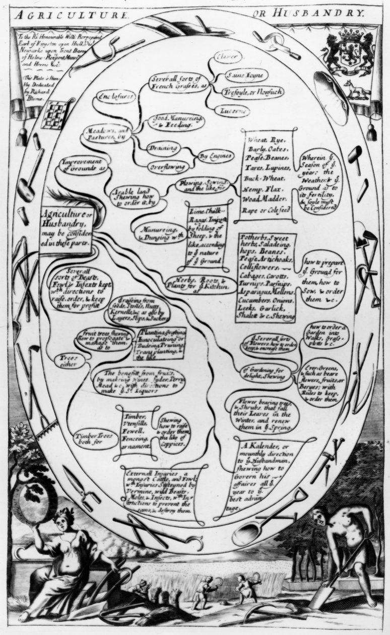 Diagramma di agricoltura o allevamento, da 