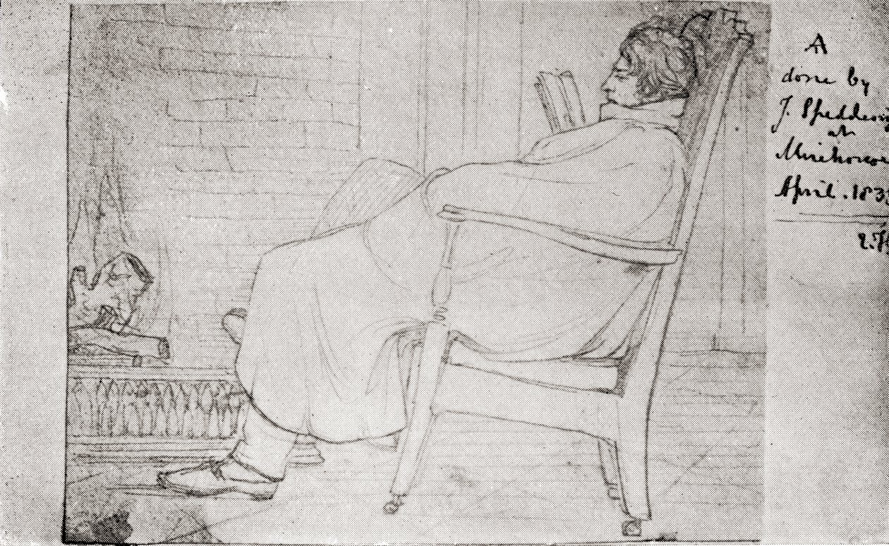 Alfred Lord Tennyson (1809-92) da English School
