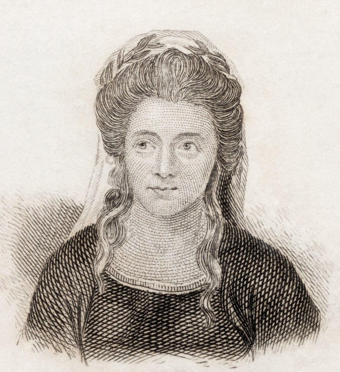 Anna Seward, 1825 da English School