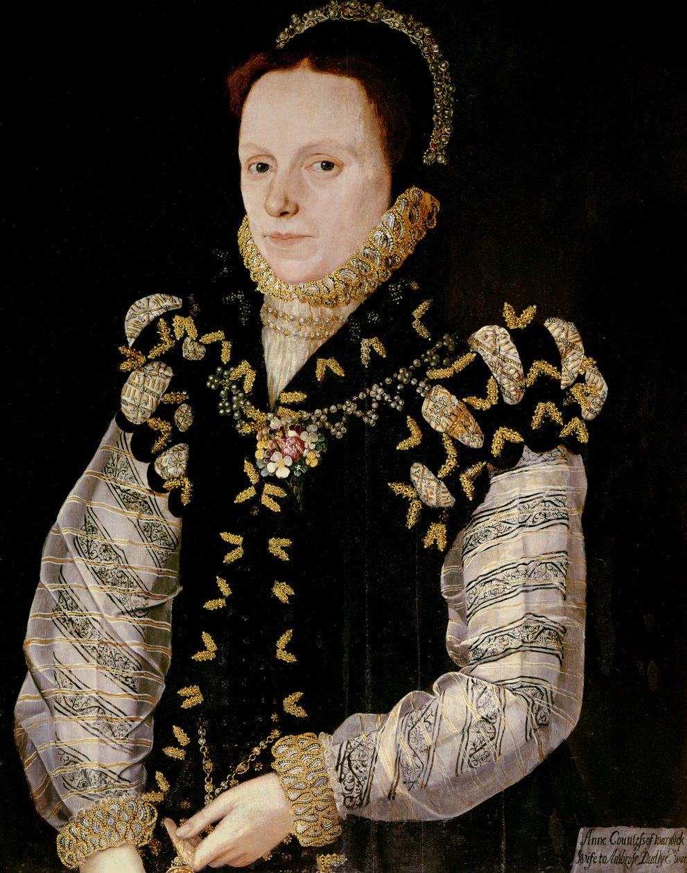 Anne Russell, Contessa di Warwick (1548-1604), c.1565 da English School