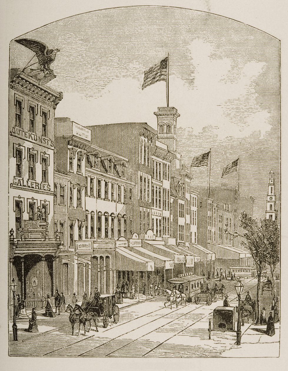 Arch Street, Philadelphia, c.1870, da 