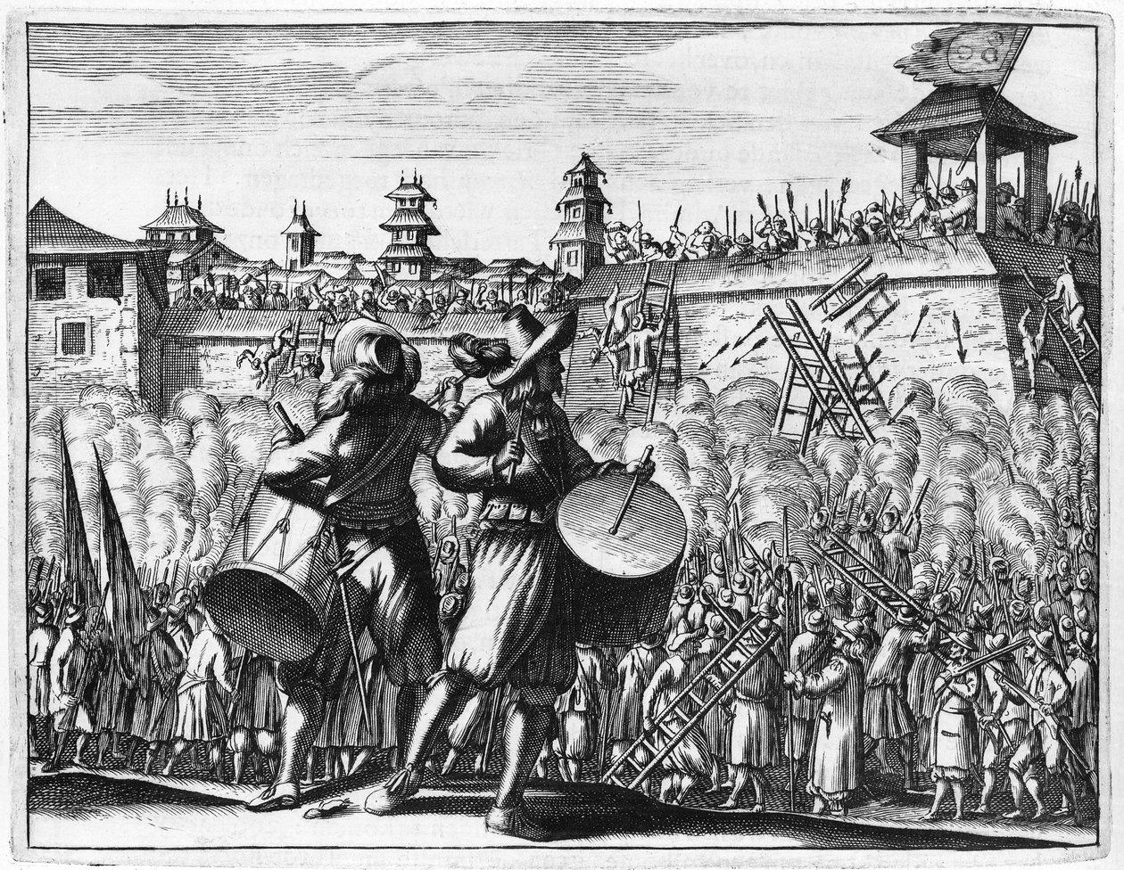 Scena di battaglia da English School