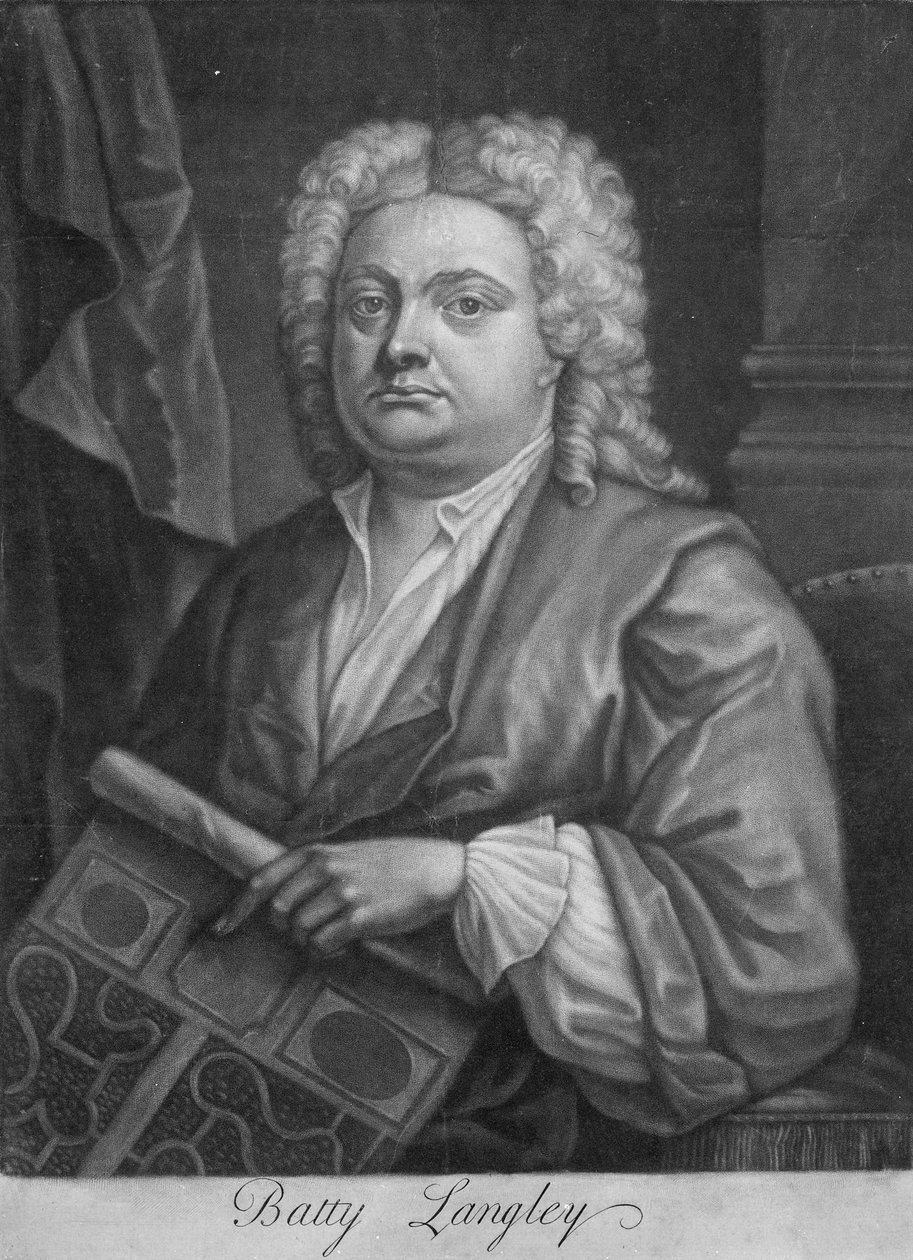 Batty Langley, stampa realizzata da J. Carwitham, 1741 da English School