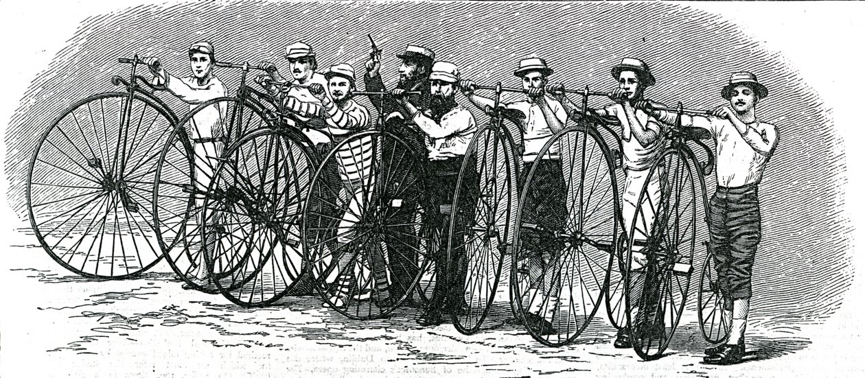 Corsa in bicicletta da Bath a Londra - La partenza, illustrazione da 