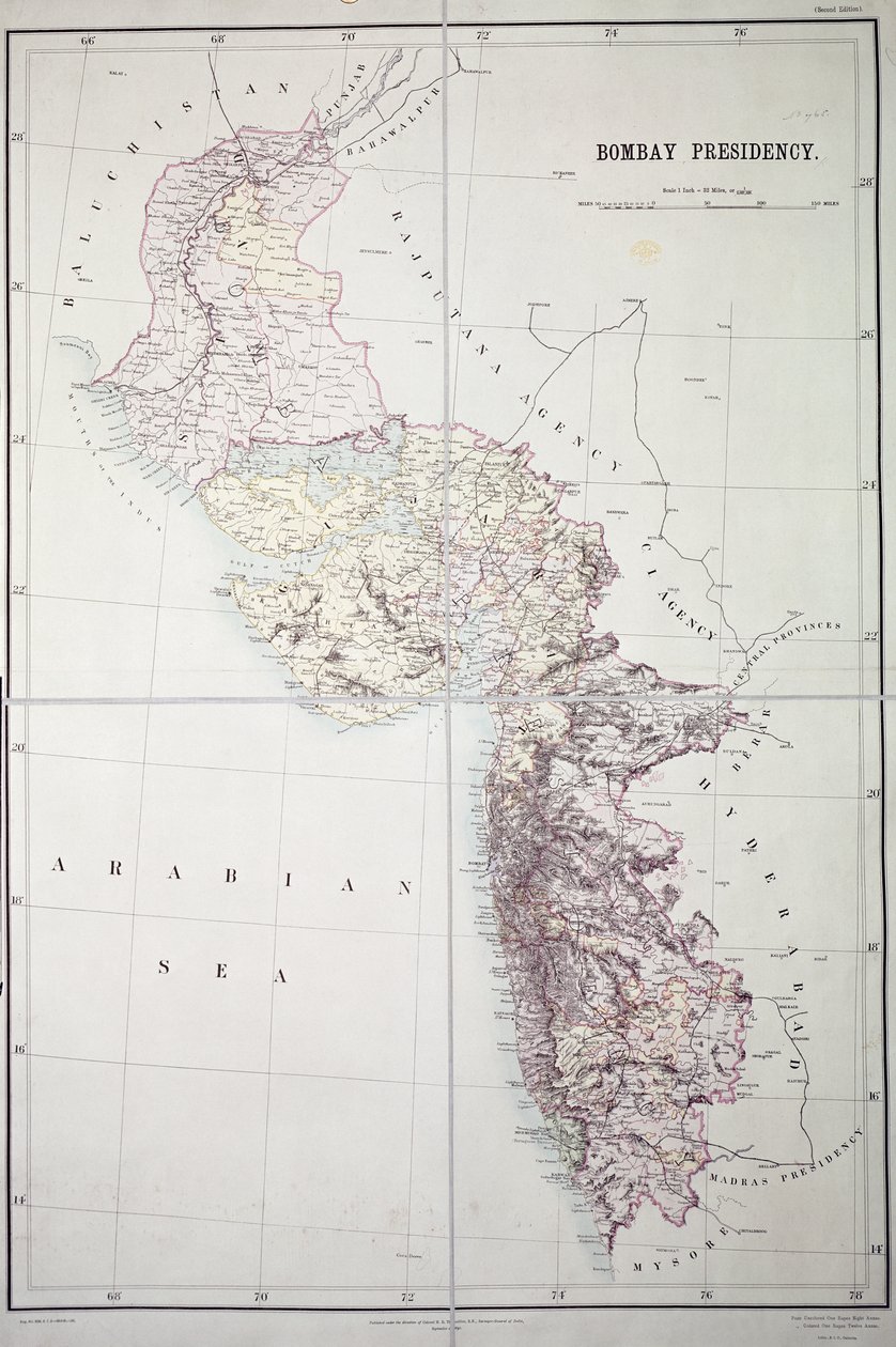 Presidenza di Bombay, 1890 da English School