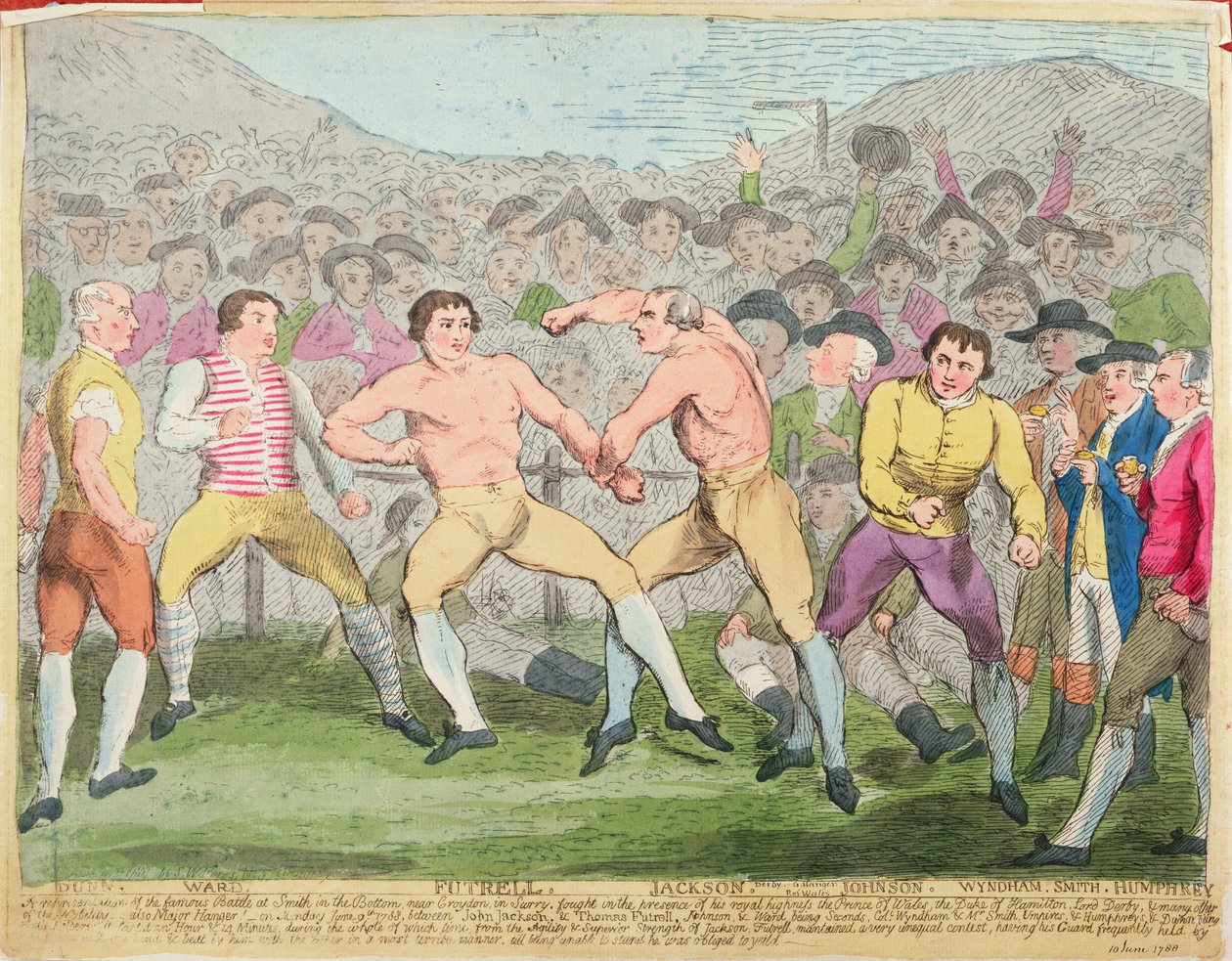 Incontro di pugilato, 10 giugno 1788 da English School